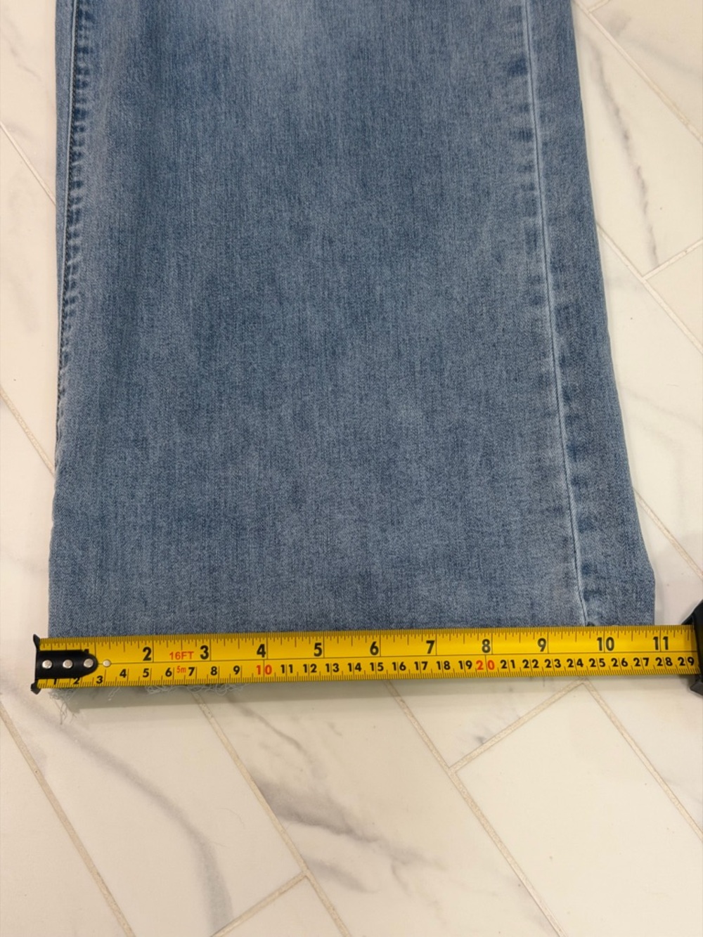 Easel Light Blue Wide-Leg High-Rise Jeans Size M - Picture 8 of 9